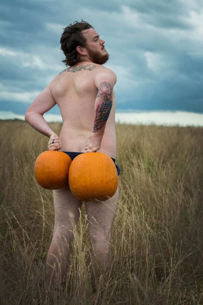 dudeior photo shoot pumpkins