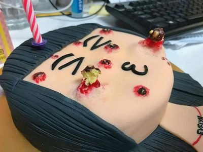 pimple popping cake
