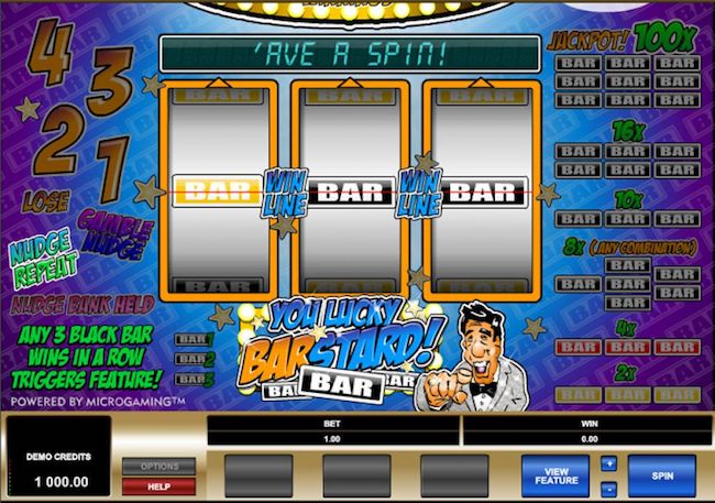 You Lucky Bastard Slot Machine