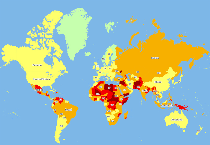 Worlds Dangerous Countries Security Threat 2