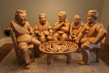 Warren King Cardboard Sculptures