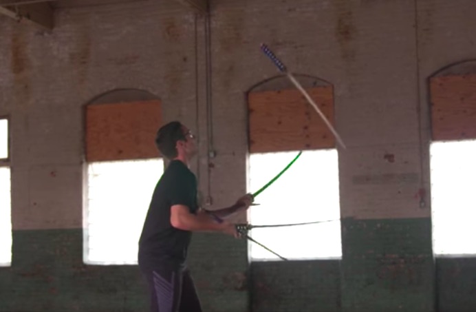 World Record Samurai Sword Juggling