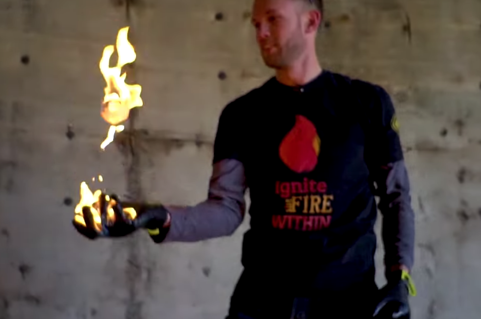 flaming snowballs