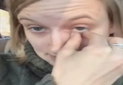 worms woman eye