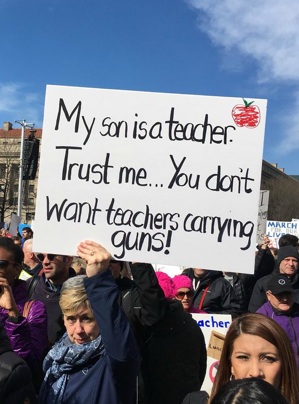 The 13 Best Signs from March for Our Lives Protests - gun rights, gun ...