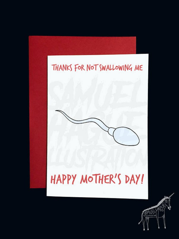 Droopy Tits Funny Mother's Day Card