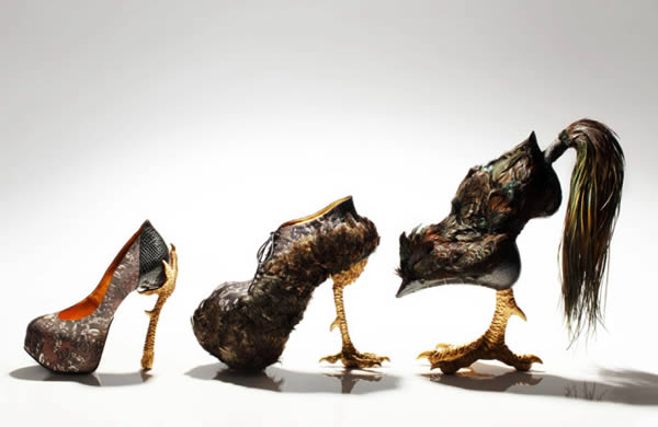 weird looking high heels