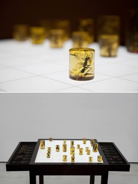Chess Set Pieces Bugs and Insects light NEW