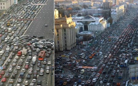 traffic jams moscow worst oddee source street