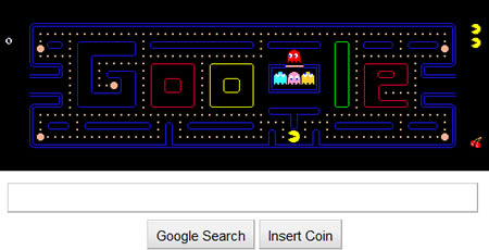 Pacman 40th anniversary, Popular google doodle games