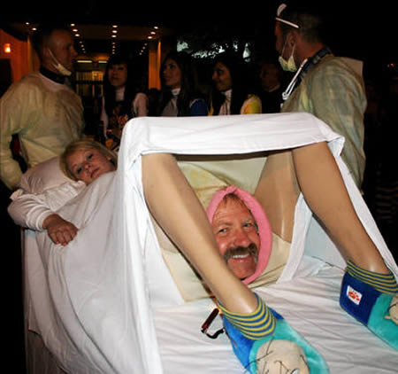 woman giving birth costume