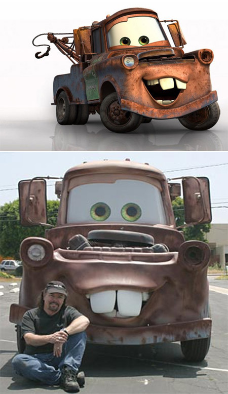 Cartoon cars come to life