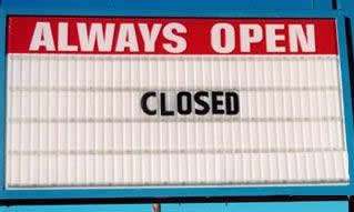 funny closed sign