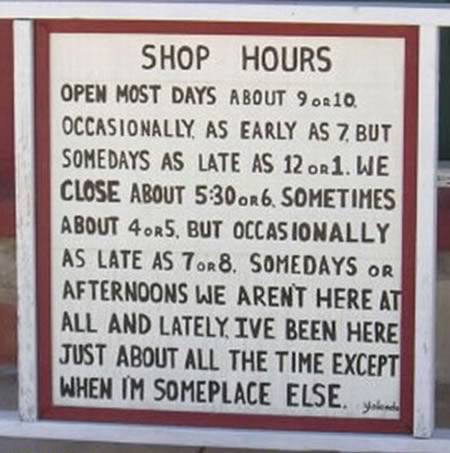 funny closed sign