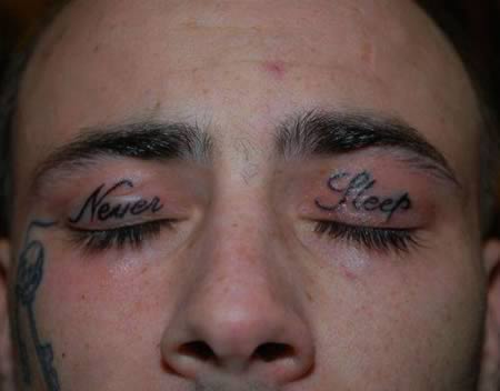 10 Creepiest Eyelid Tattoos  eyelid tattoos  Oddee