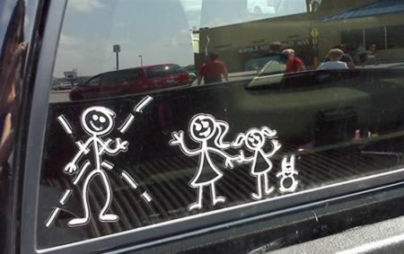 12 Hilarious Family Car Stickers - family stickers, car ...