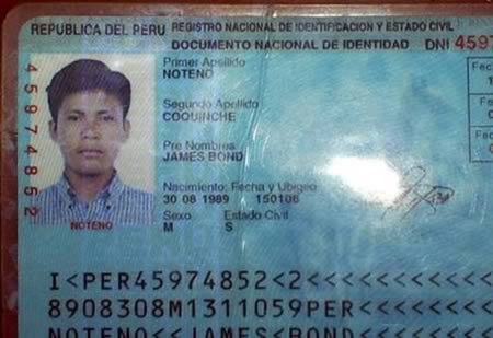 names ids name funny bond james oddee craziest strange