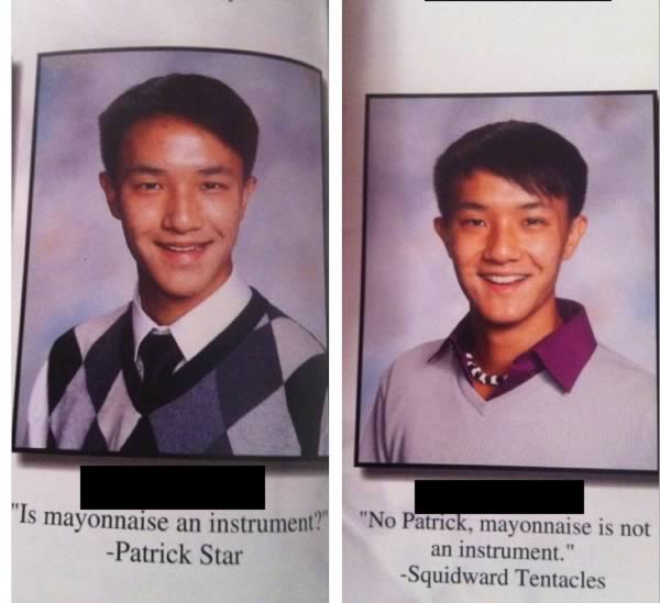 10 Hilarious Twins In Yearbooks - yearbook, senior quote, twins - Oddee