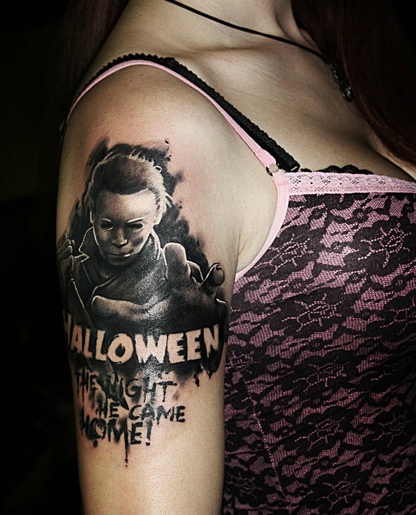 20 Creeptastic Horror Movie Tattoos - horror, tattoos, art, tats, rated